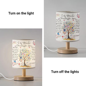 Customized Fabric Lamp To my granddaughter Color Tree, Gift for granddaughter birthday, from grandma for granddaughter