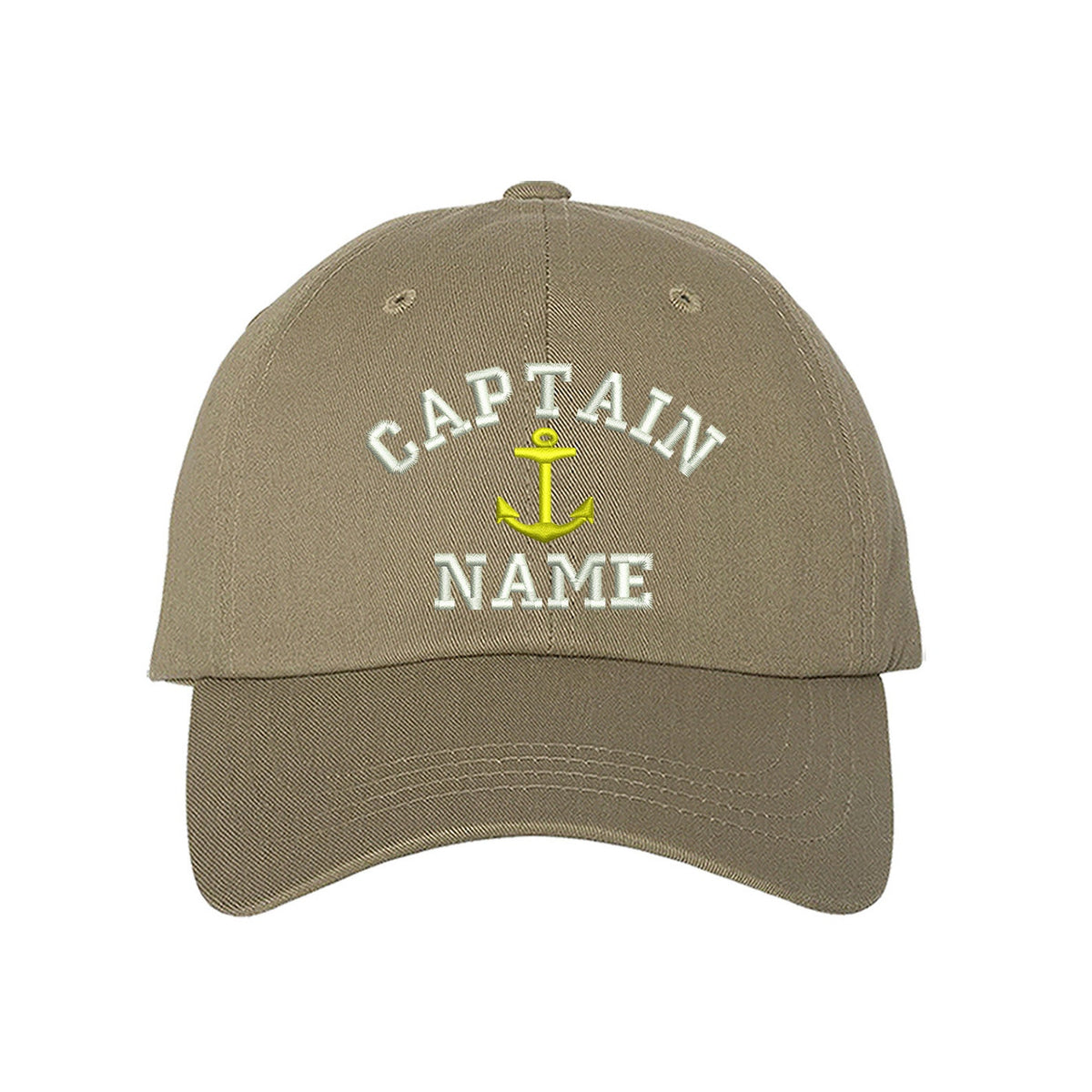 Captain Custom Embroidered Personalized CAPTAIN Dad Hat Add your Name Baseball Cap Customize your hats