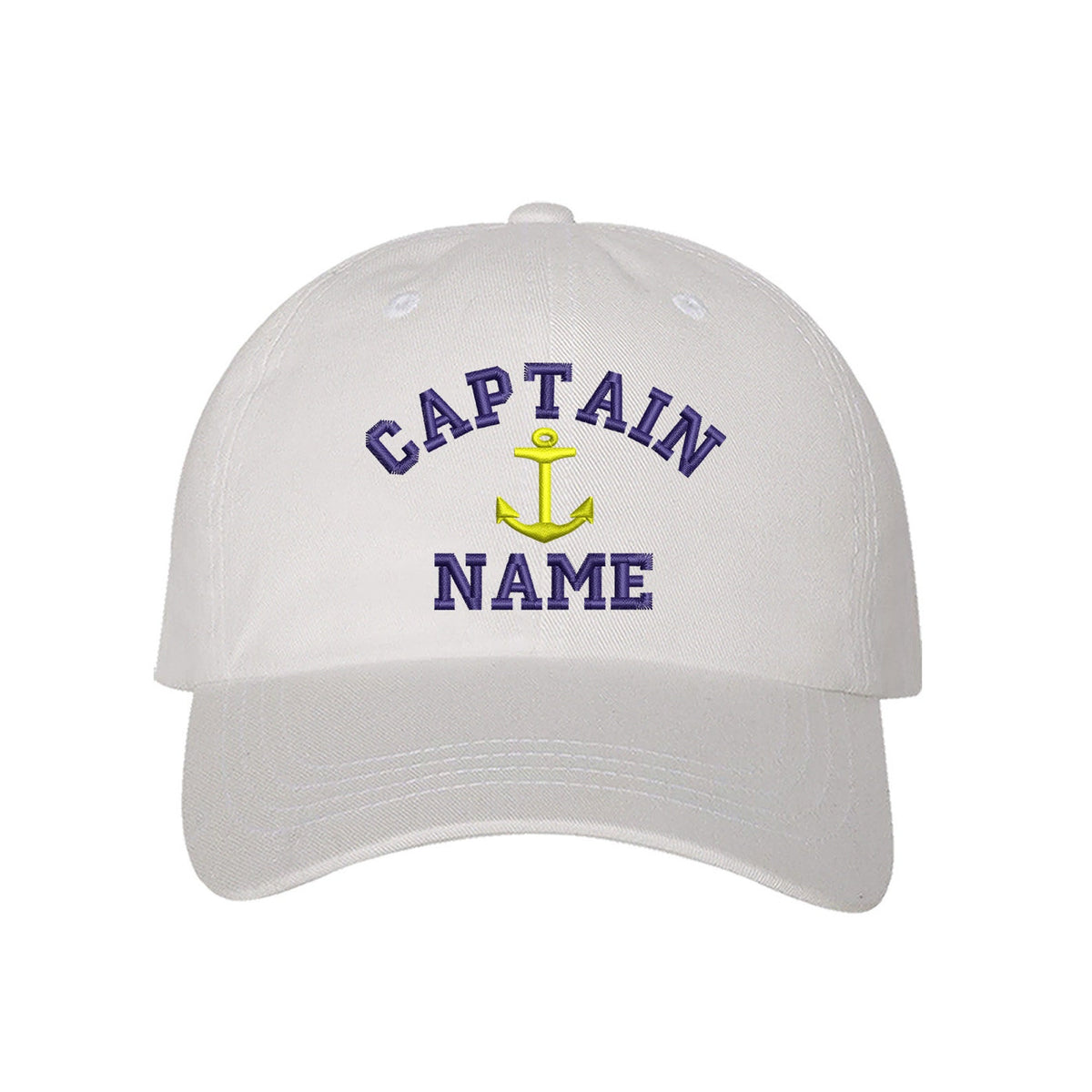 Captain Custom Embroidered Personalized CAPTAIN Dad Hat Add your Name Baseball Cap Customize your hats