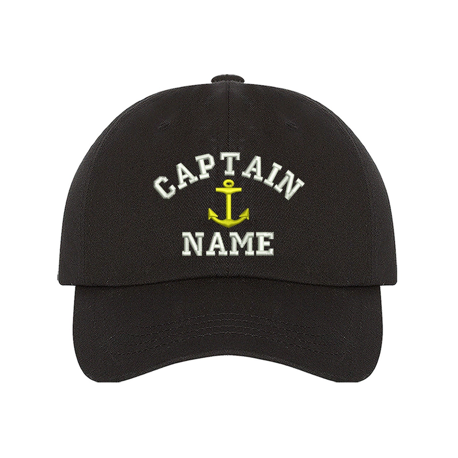 Captain Custom Embroidered Personalized CAPTAIN Dad Hat Add your Name Baseball Cap Customize your hats