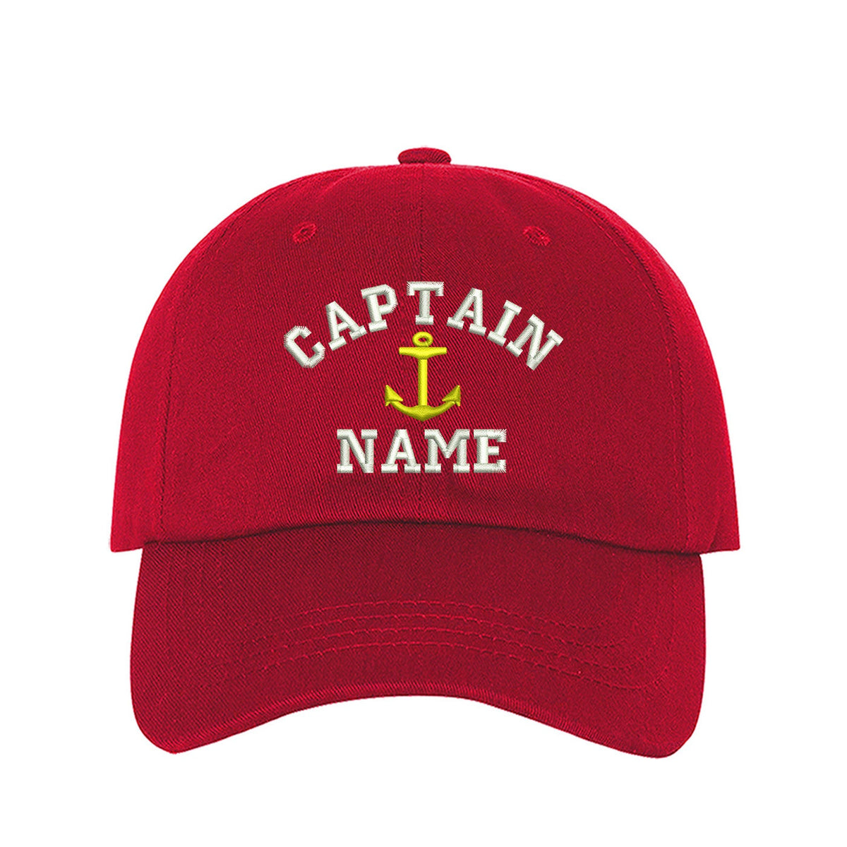 Captain Custom Embroidered Personalized CAPTAIN Dad Hat Add your Name Baseball Cap Customize your hats