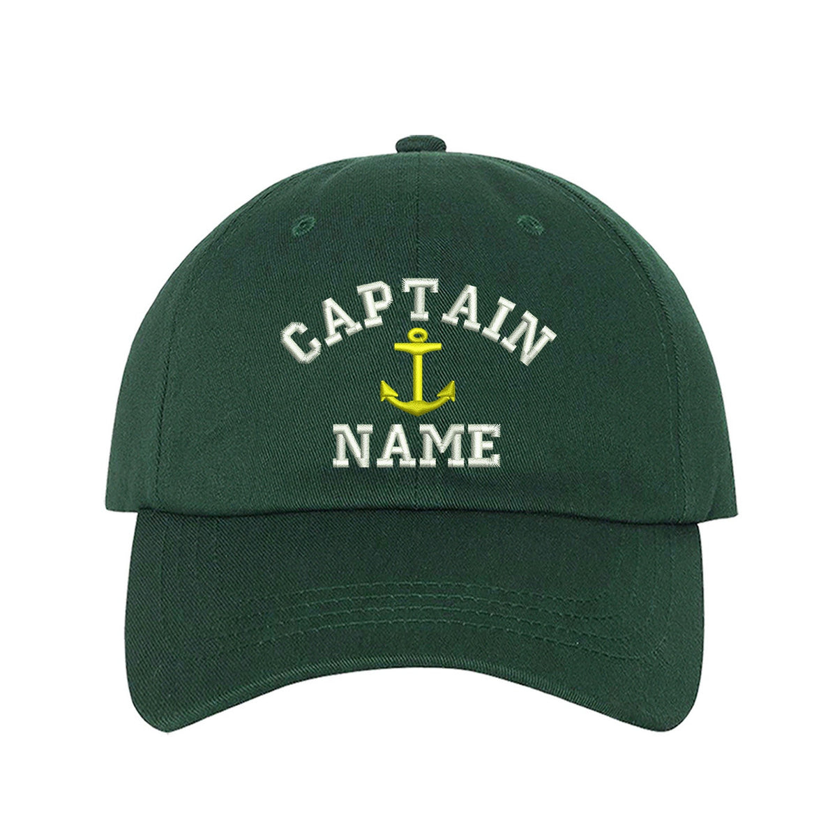 Captain Custom Embroidered Personalized CAPTAIN Dad Hat Add your Name Baseball Cap Customize your hats