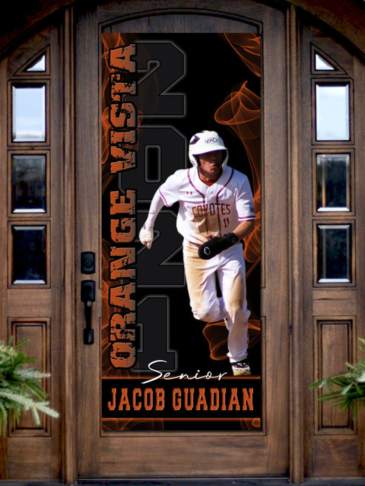 Class of 2024 2025 - Senior Door Banner - Printed Banner or Digital - Custom & Personalized - Graduation Party Decoration, School Photo