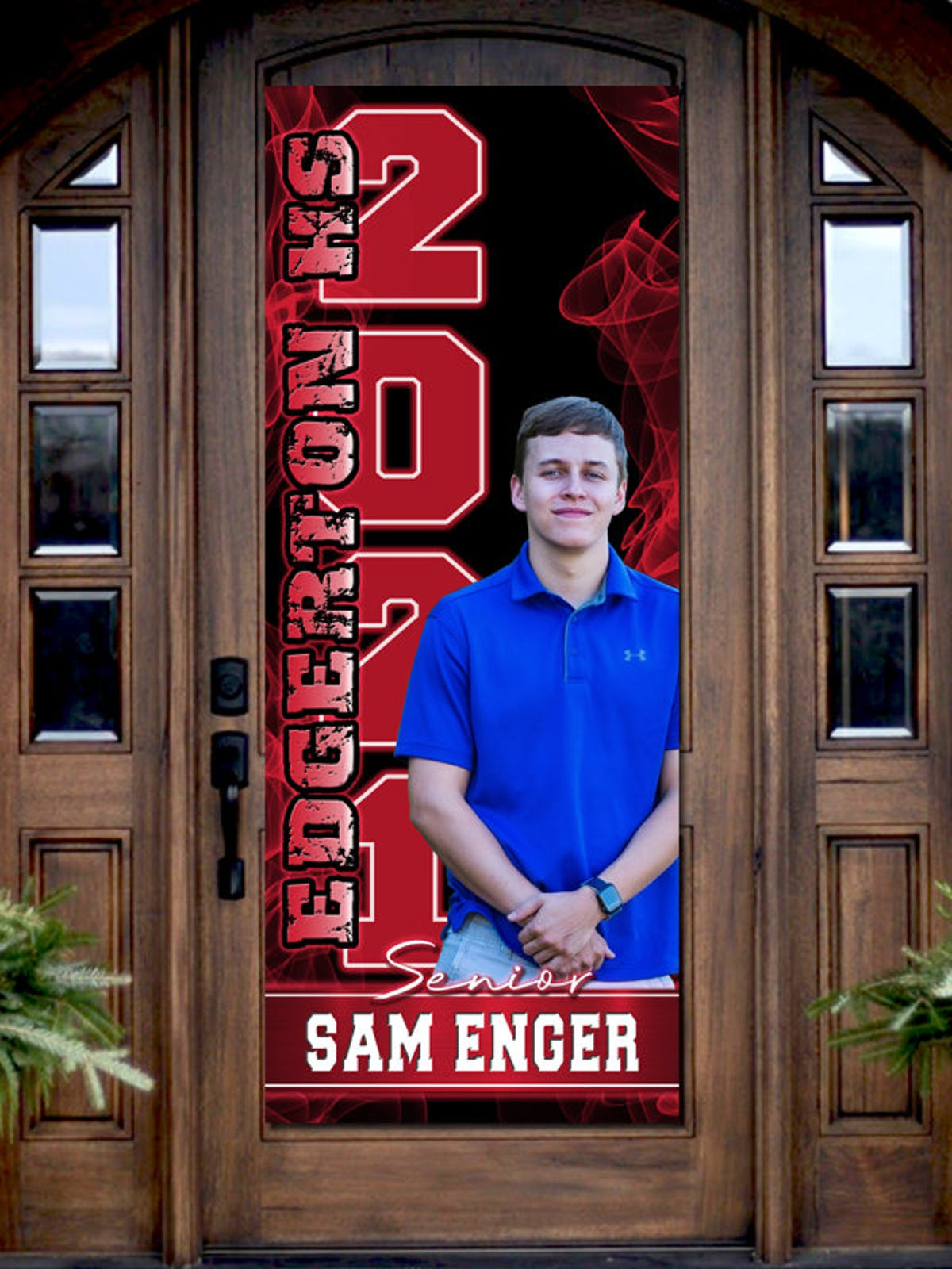 Class of 2024 2025 - Senior Door Banner - Printed Banner or Digital - Custom & Personalized - Graduation Party Decoration, School Photo