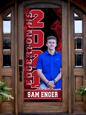 Class of 2024 2025 - Senior Door Banner - Printed Banner or Digital - Custom & Personalized - Graduation Party Decoration, School Photo