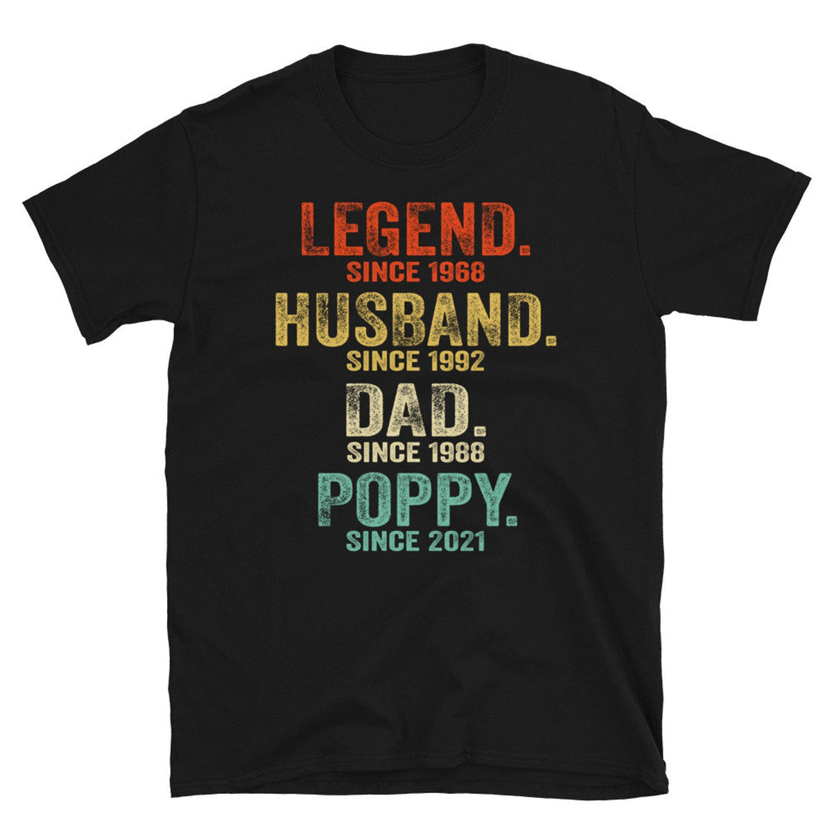 Personalized Vintage Legend Husband Daddy Grandpa T-Shirt