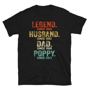 Personalized Vintage Legend Husband Daddy Grandpa T-Shirt