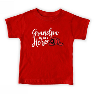 Grandpa is My Hero Baby, Fireman Toddler Shirt, Firefighter Fireman Baby Gift, New Grandfather Gift Idea
