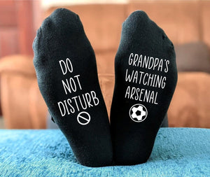 Personalised Do Not Disturb Soccer Socks - Printed and Personalised Men's Gift - Birthday Gift - Christmas Gift - Father's Day Gift