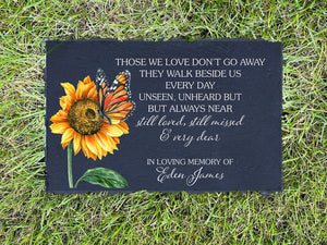 Those We Love Don't Go Away Memorial Stone Gift, Keepsake, Remembrance, Loss of a Loved One,Sympathy Stone Gift