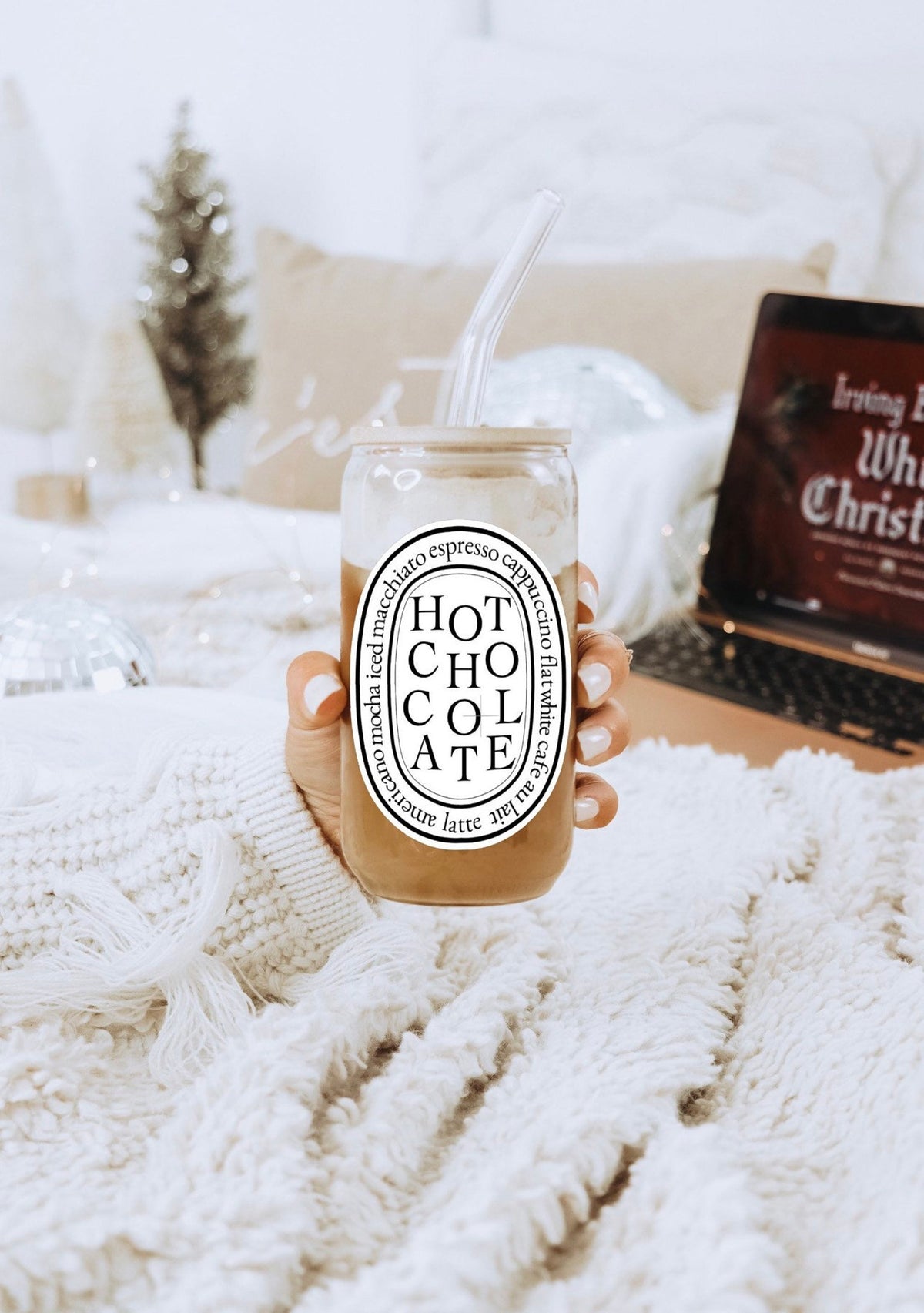 Coffee Glass | Beer Can Glass | Iced Coffee Glass | Aesthetic Coffee Cup | Boho Coffee Glass | Chic Iced Coffee Glass | Aesthetic Coffee Bar