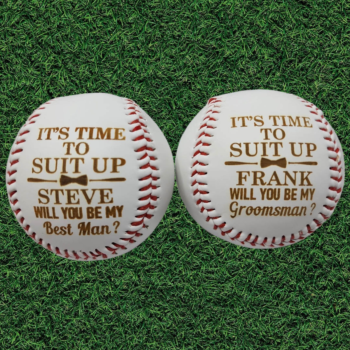 Ring Bearer Gift - Personalized Baseball Groomsmen Proposal, Custom Best Man Wedding Security Gift for Him