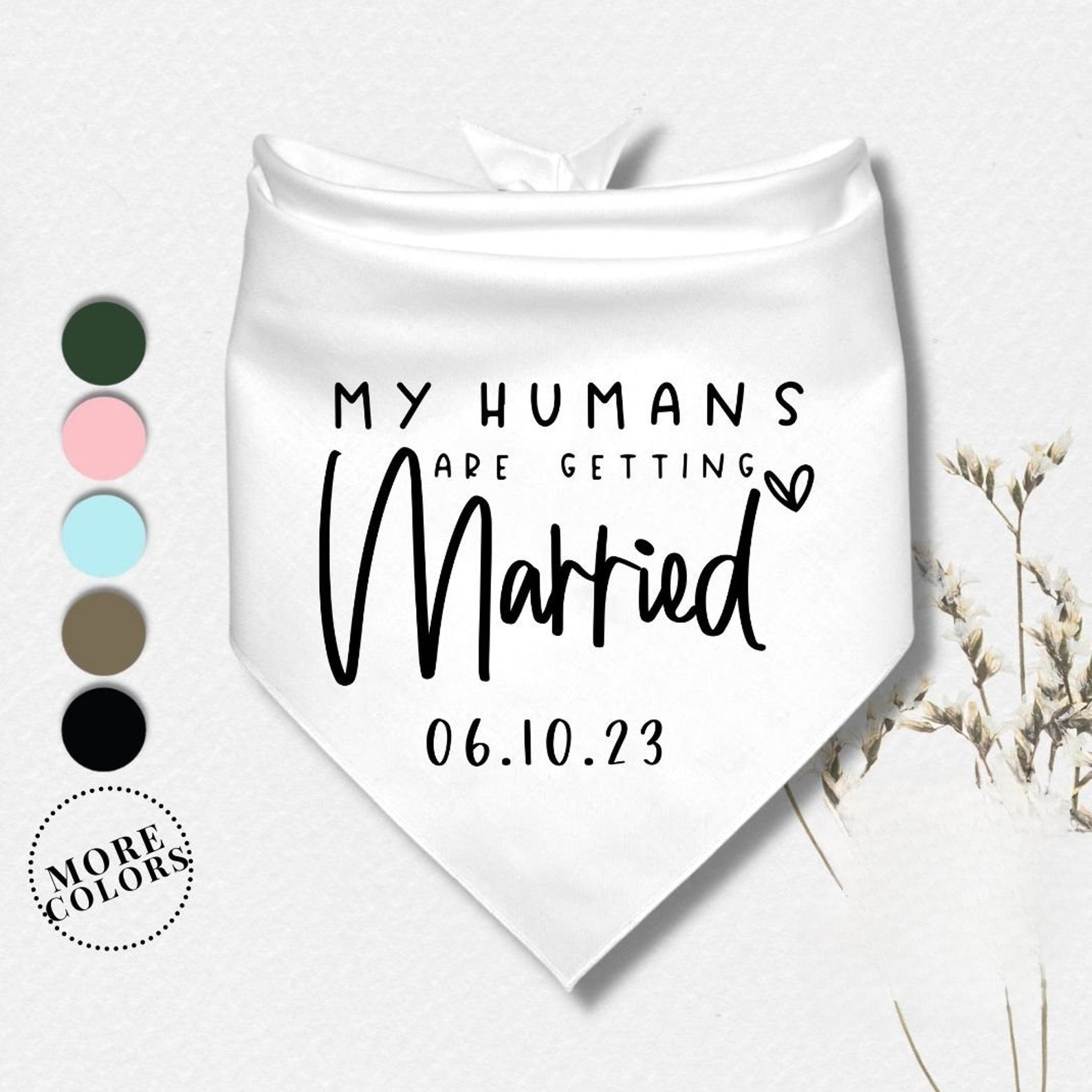 My Humans are Getting Married Bandana Bandana Dog Bandana Engagement Bandana Engagement Announcement Dog Bandana Dog wedding bandana