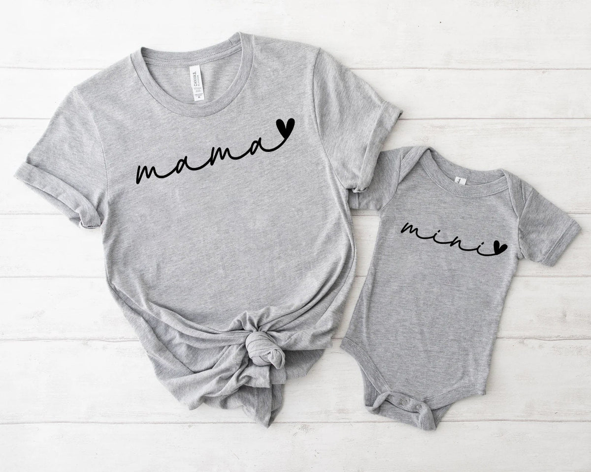 Mama Mini Shirt, Matching Mommy and Me Shirt,mama mini shirt, mama mini matching, mama baby outfit, mama shirt, mothers day shirt,mommy & me