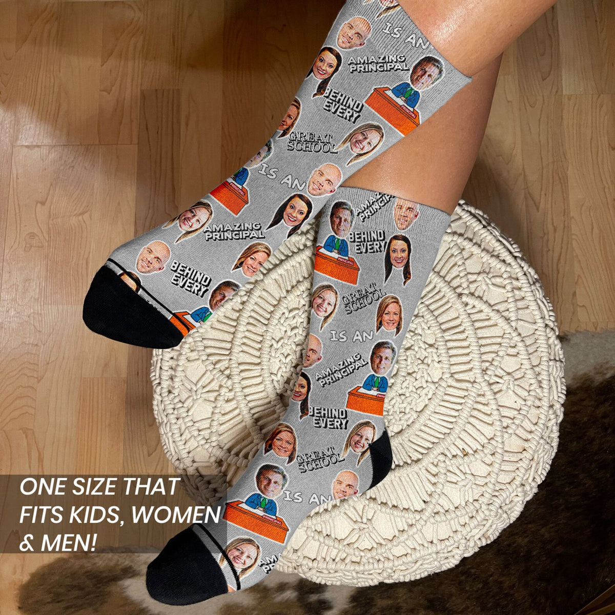 Principal Gift Custom Socks: Unique Retirement and Welcome Gifts for New and Assistant Principals, Perfect for School Coworkers