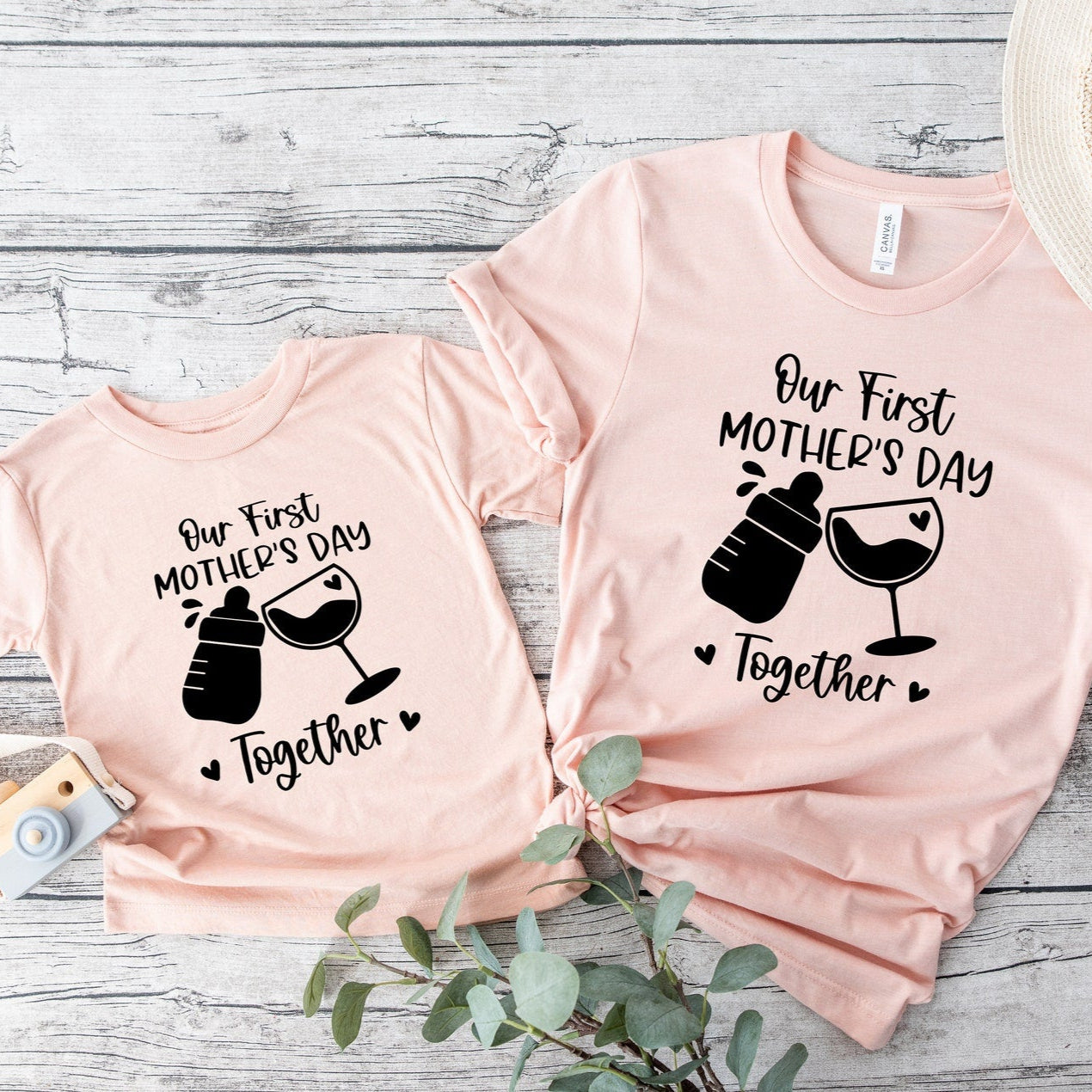 Our First Mother's Day Together Tshirt, Mother's Day Gift, Design Mother's Day T-shirt, First Mother's Day Gift, Gift For Mom, Cute Tshirt