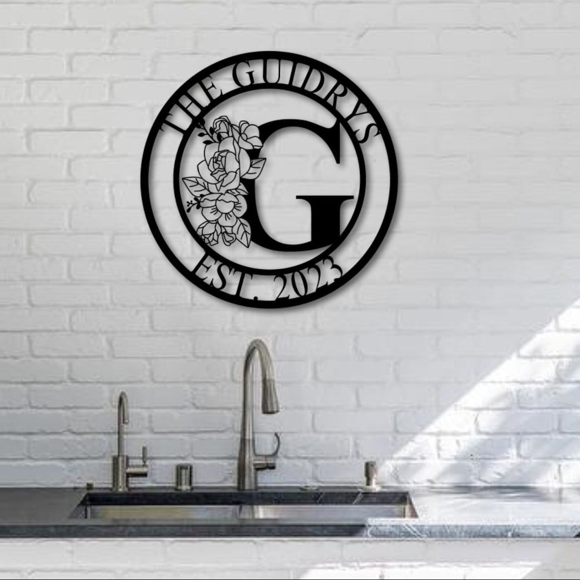 Personalized Metal Family Name Sign, Metal Family Name Sign, Father's Day Sign, Father's Day Gift, Last Name Metal Sign