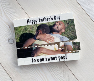 Father's Day Gift, Brick Photo, Gift for Dad, Personalized Brick Puzzle Photo, Custom Photo Block, Personalized Photo Gift, Unique Gift