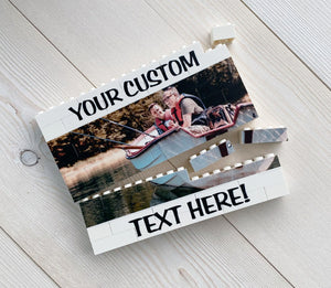 Father's Day Gift, Brick Photo, Gift for Dad, Personalized Brick Puzzle Photo, Custom Photo Block, Personalized Photo Gift, Unique Gift