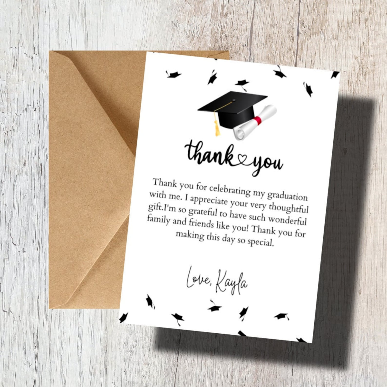 Personalized Custom Graduation Thank You Cards Graduation Party Ideas - Class of 2025