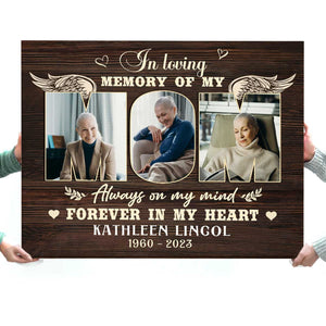 In Loving Memory Of Mom, Mom Memorial Gifts Photo Collage Canvas, Loss Of Mother Gifts, Mom Memorial Canvas