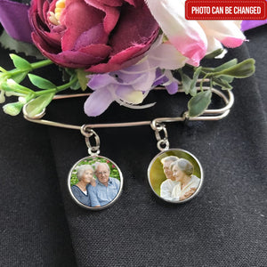 Custom Memorial Graduation Photo Pin, Grad Gown Memorial Pin, Wedding Memorial Charm, Memorial Pin For Groom, Funeral Lapel Pin Memorial
