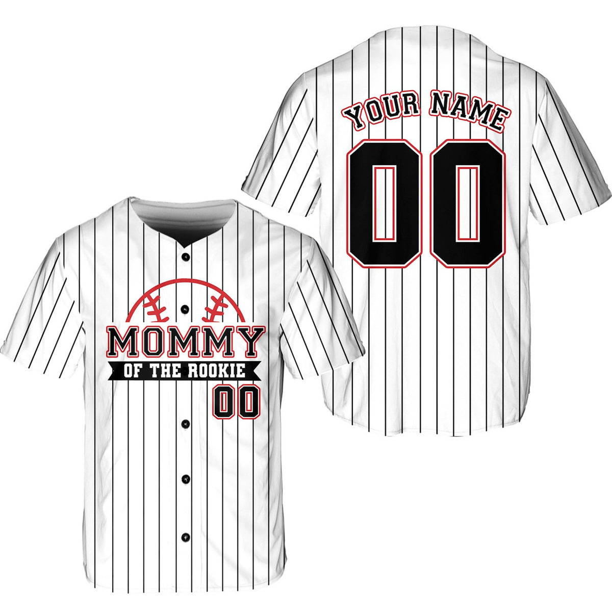 Personalized Mommy Daddy Of the Rookie Baseball Jersey, Custom Name Number Shirt, Rookie Of The Year Jersey, Family Matching Outfits