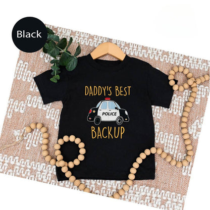 Daddy's Backup Infant Bodysuit, Police Baby Clothes, Baby Bodysuit, Baby Police Shirt, Kids Police Car Tee, Cute Police Car Toddler Shirt