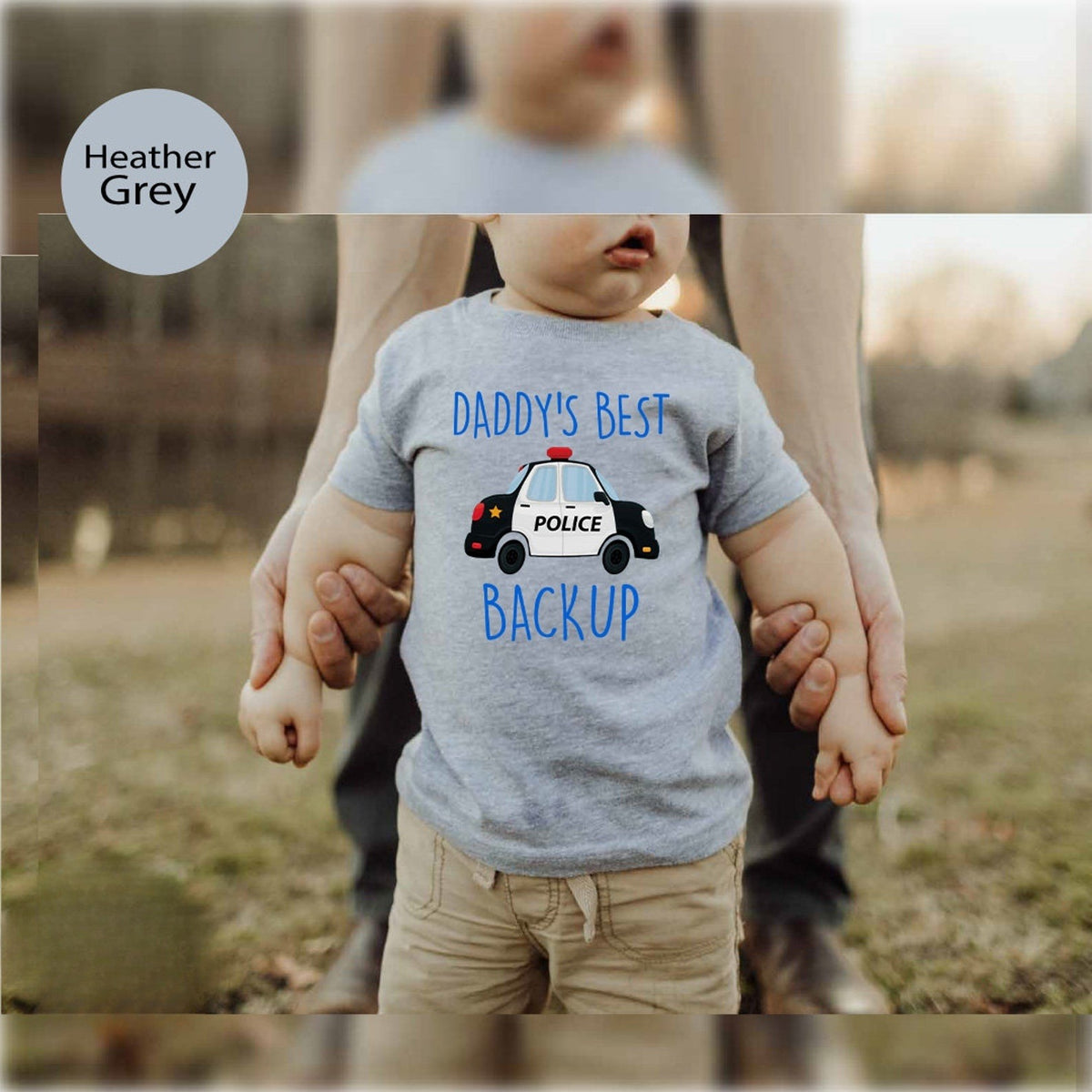 Daddy's Backup Infant Bodysuit, Police Baby Clothes, Baby Bodysuit, Baby Police Shirt, Kids Police Car Tee, Cute Police Car Toddler Shirt