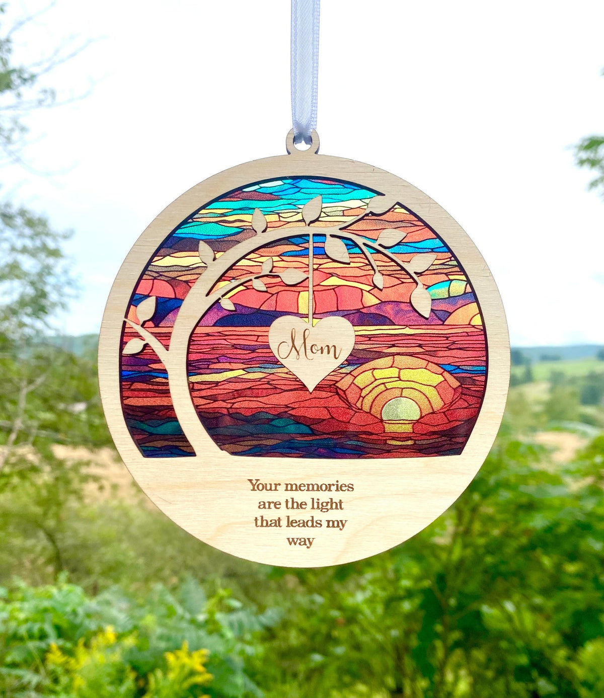 Personalized Name Sympathy Gift, Memorial Suncatcher, Loss of Mom, Dad, Brother, Sister