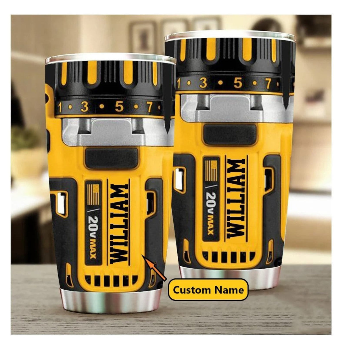 Power Tool Tumbler, Mechanic Tool Tumbler, Gifts for Him, Auto Mechanic Gift, contractor gift, Machinist Gift, Gifts For Dad, handyman gift