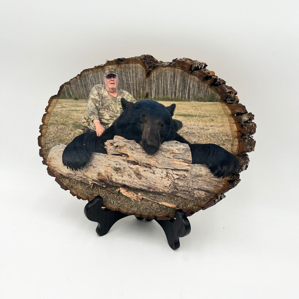 Personalized Wood Photo Hunting Art Sign Duck Hunter Gift Custom Printed Cabin Gift Print on Wood Picture Frame Wall Art Fathers Day Gift