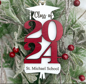 Class of 2025 Gift, Graduation Gift, Senior Year Keepsake, Personalized Ornament