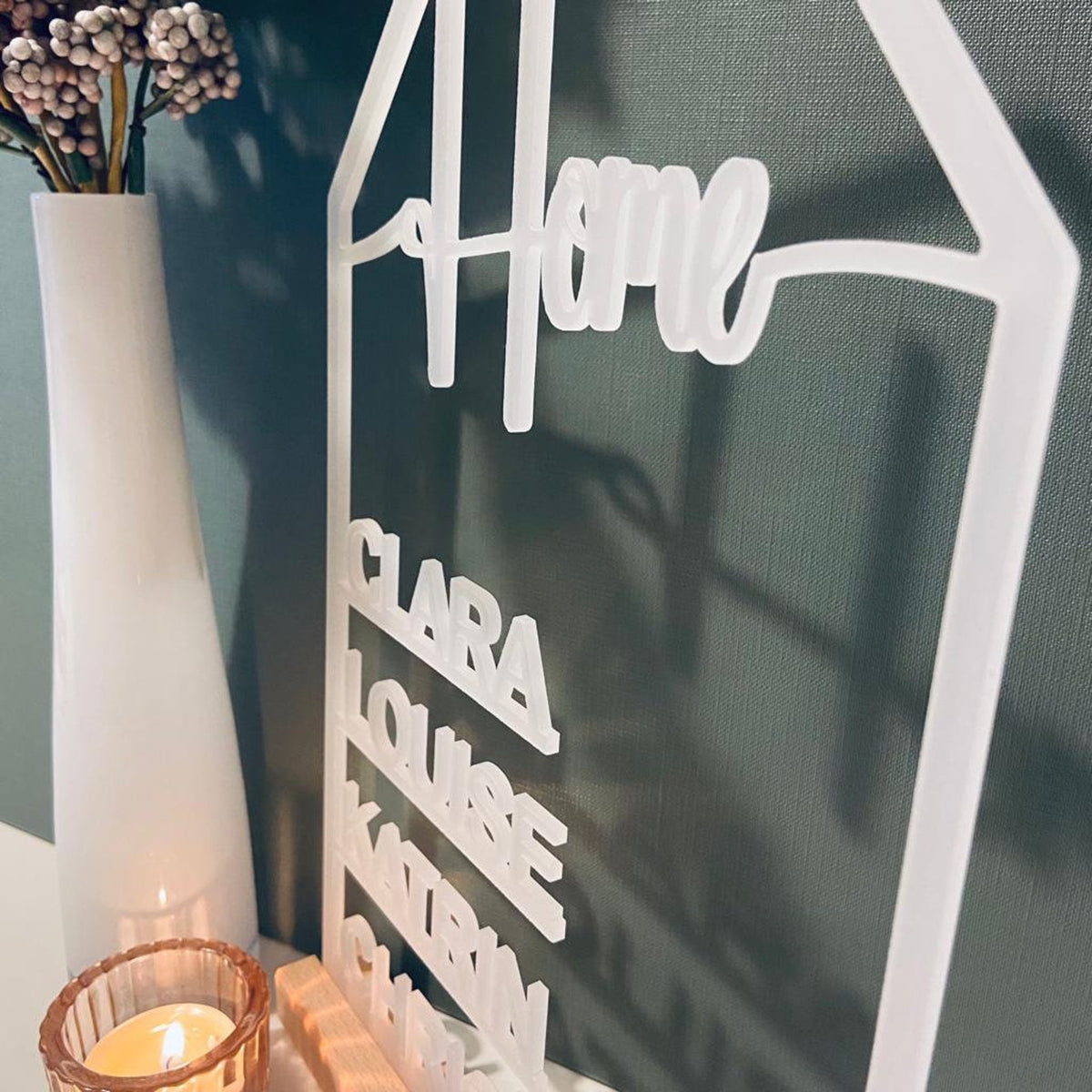 House with name wooden sign, personalized decoration wall housewarming gift, door sign family, topping out ceremony, Mother's Day, moving