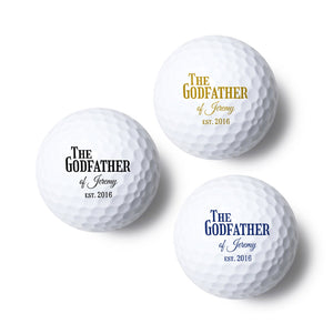 Godfather Golf Ball Gifts, Padrino Personalized Golf Fanatic Gifts, Gift For Golfer, Top Gift Ideas for Golfers