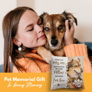 Custom Photo Pet Pillow Memorial, Loss of Pet Sympathy Gift with Pet's Picture, Pet Loss Gift for Pet Lover il_1588xN.5827820439_cvlw.jpg?v=1712200358