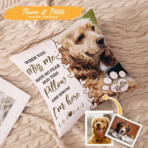 Custom Photo Pet Pillow Memorial, Loss of Pet Sympathy Gift with Pet's Picture, Pet Loss Gift for Pet Lover il_1588xN.5827820443_6b2v.jpg?v=1712200358