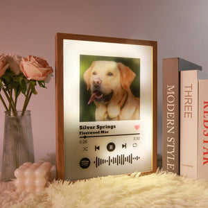 Personalized Lighting Frame Canvas, Light-Up LED Painting, Pet Photo Light, Custom Photo Music LED Light