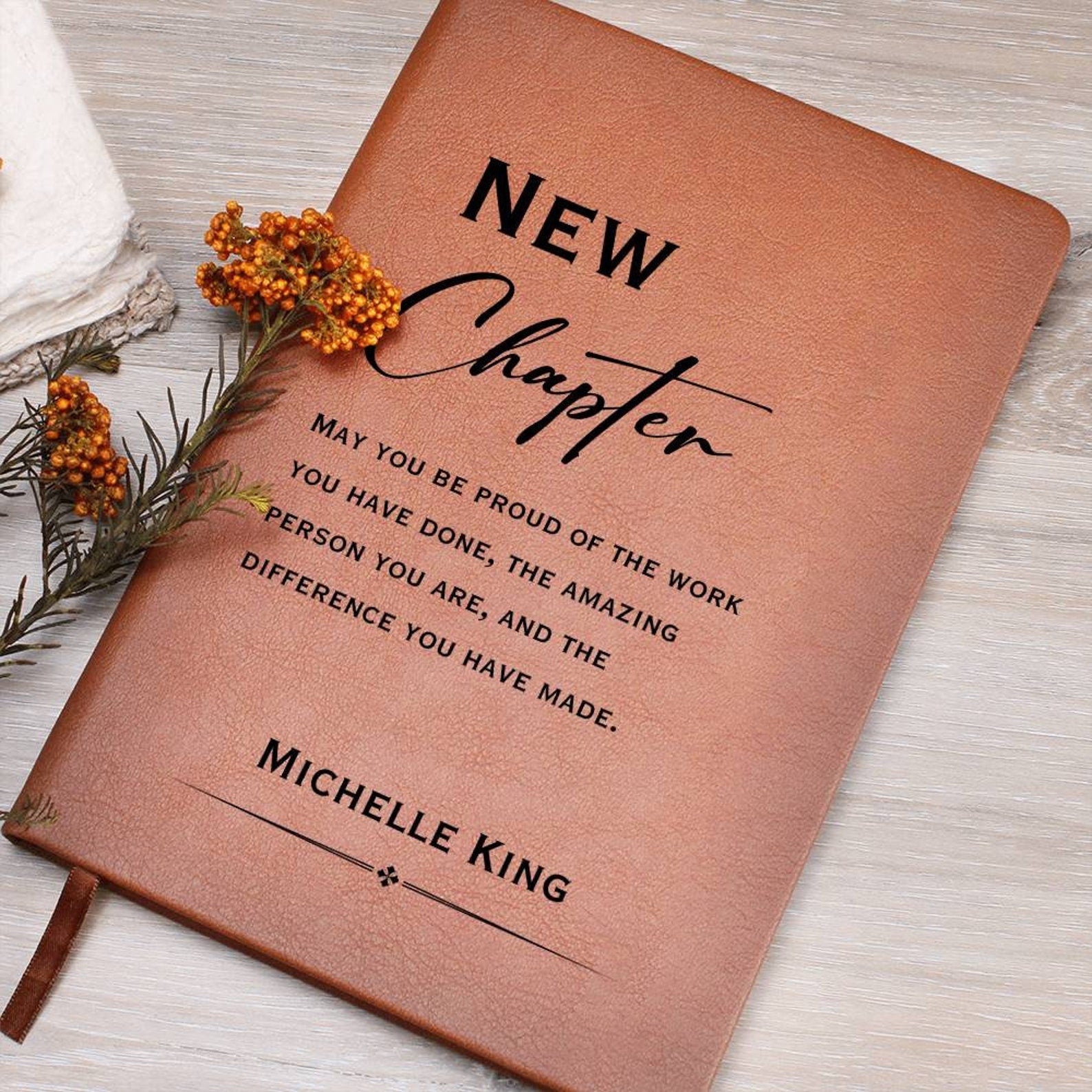 New Chapter Journal - Retirement Gift, Retirement of Coworker, Retirement Gifts for Women Coworker, Nurse Retirement, Corporate Gifts, Boss