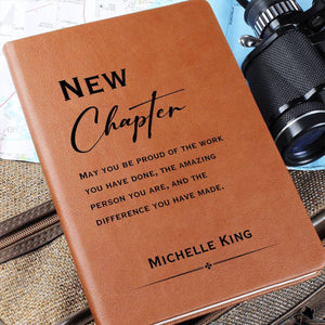 New Chapter Journal - Retirement Gift, Retirement of Coworker, Retirement Gifts for Women Coworker, Nurse Retirement, Corporate Gifts, Boss