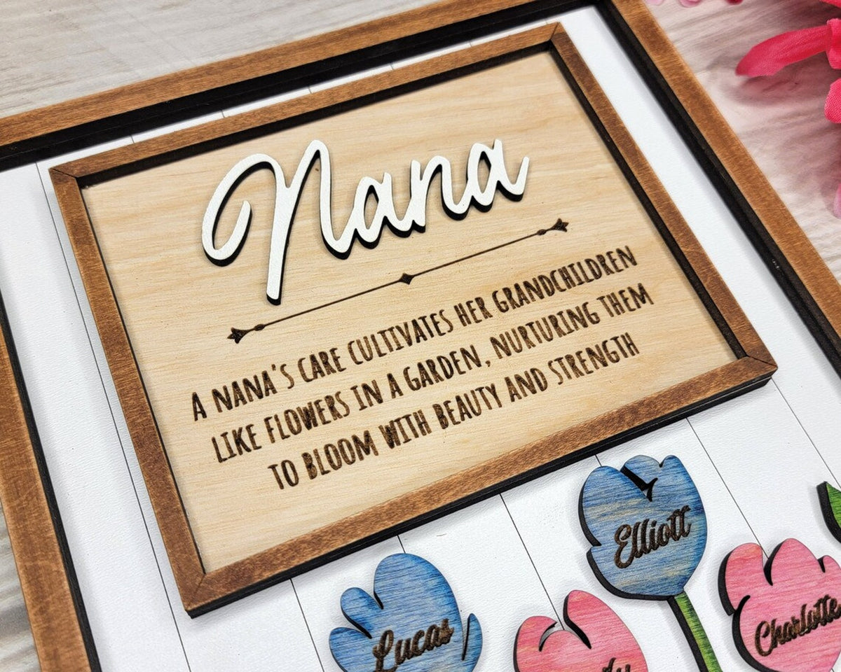 Mother s Day Gift Set - Mom Garden Sign and Mom Key Chain - Personalized Gift For Mom - Mom Puzzle Piece Sign - Mother's Day