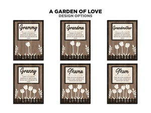 Mother s Day Gift Set - Mom Garden Sign and Mom Key Chain - Personalized Gift For Mom - Mom Puzzle Piece Sign - Mother's Day