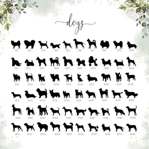 Dog Cake Topper for Wedding, Rustic Wedding Cake Topper with Dog, Bride Groom Cake Topper, Pet Silhouette Cake Topper, Cat Cake Topper