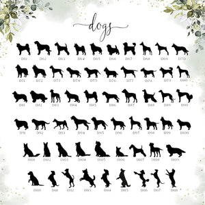 Dog Cake Topper for Wedding, Rustic Wedding Cake Topper with Dog, Bride Groom Cake Topper, Pet Silhouette Cake Topper, Cat Cake Topper