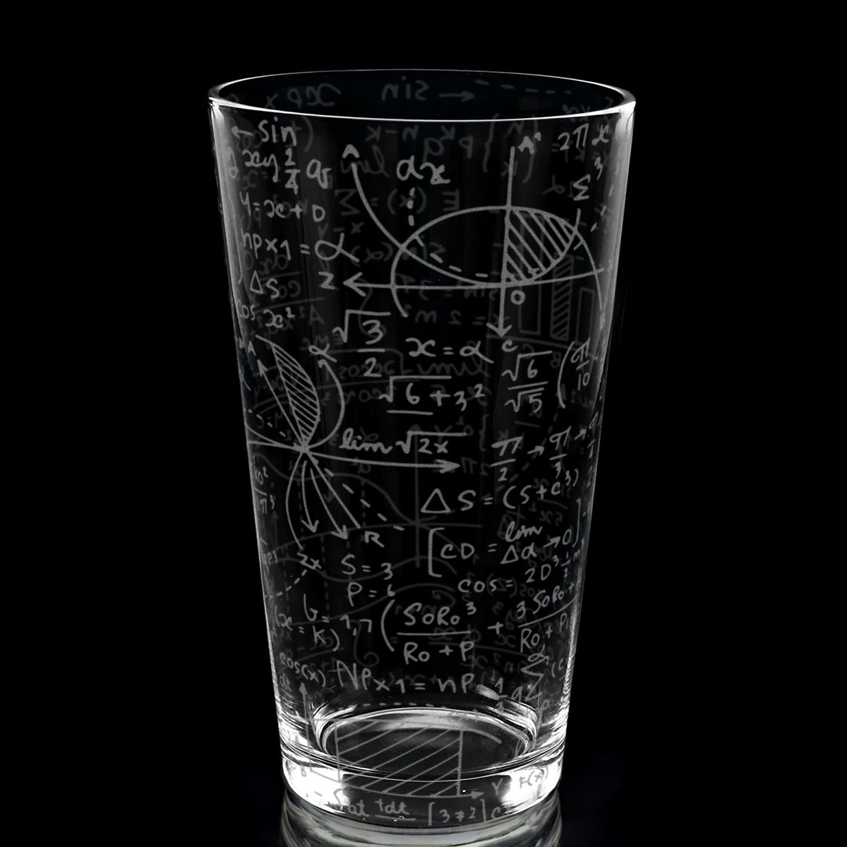 Math Equations Engraved 16oz Pint Glass  Formulas School College Math Physics Numbers Science Academic  Great Gift Idea