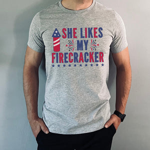 Funny 4th Of July Couples Shirts, I Love The Taste of Freedom Couples Matching Tee, Fireworks Shirt, Patriotic Husband Wife