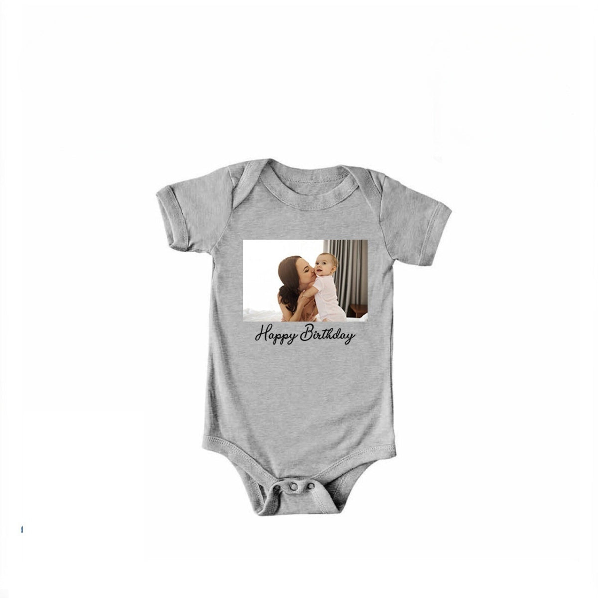 Custom Photo Baby Bodysuit, Your Photo Here Baby Bodysuit, Custom Birthday Gift, Custom Text Baby Bodysuit, Personalized Mother's Day Gift