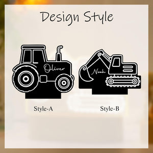 Personalised Tractor Night Light,Nursery Decor,Kids Gift,Night Light,Children's Night Light,Digger Light,Tractor Light,Baby Christmas Gifts