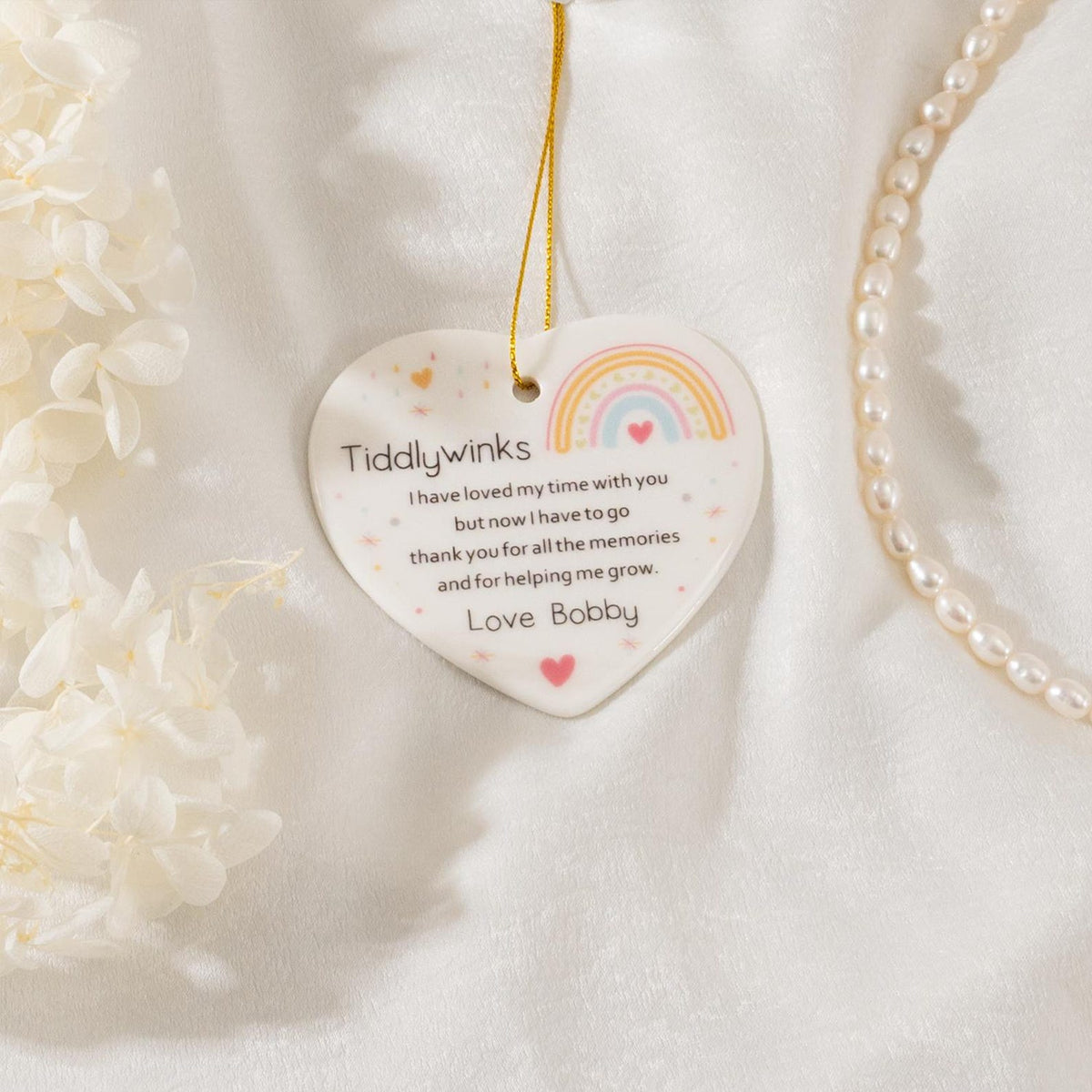 Thank You Gift for Nursery Worker, Personalized Nursery Rainbow Gift, Thank You for Helping Me Grow Bauble, Childminder Nursery Teacher Gift