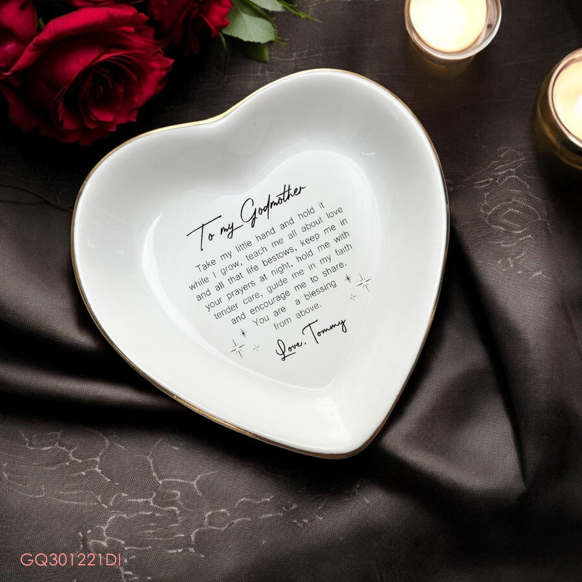 Personalized Godmother Ring Dish - Custom Gift with Sweet Message